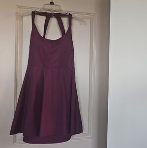 HALARA Deep Purple Backless Dress